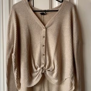 waffle knit sweater